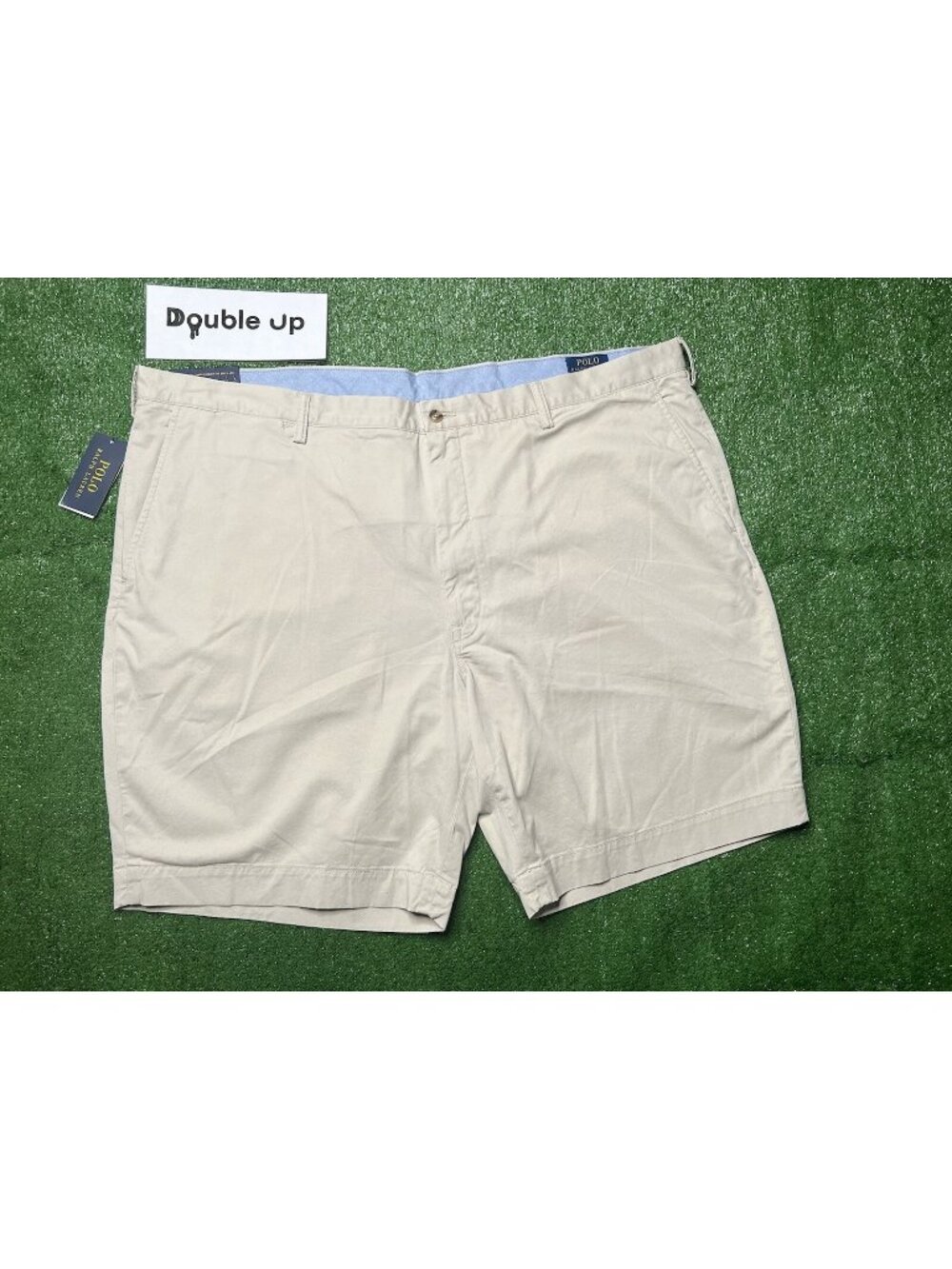 Polo Ralph Lauren Men Stretch Classic Fit 9 Inch Shorts Beige Tan Khaki Size 50B